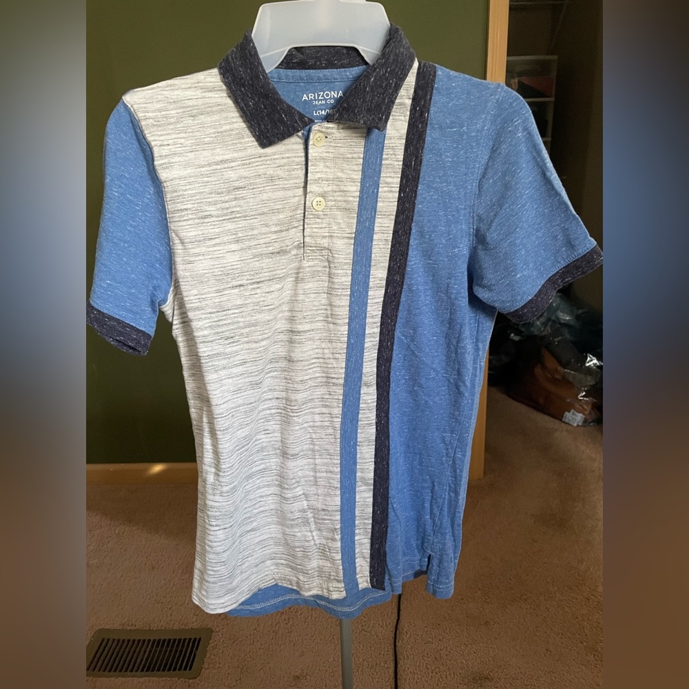 Arizona Jean Co Boys collared T-shirt size L 14/16